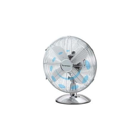 VENTILATORE DA TAVOLO IN ACCIAIO CROMATO CM.40 - cm.40x30X52h.