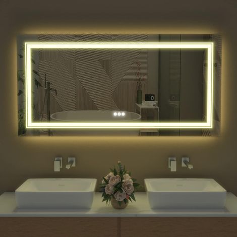 Miroir Salle de Bain Lumineux - 120 x 60 cm (1/5)