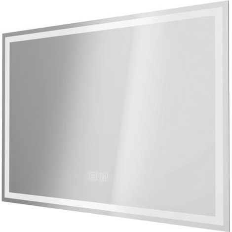 ONDEE - Espejo Luminoso LAURA - Ángulo rectangulare Canto esmerilado - 80x60 cm