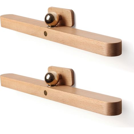 2 piezas - Tira de luces de espejo de madera - Montaje en pared para baño - Recargable por USB-C - Regulable en 3 niveles - Control táctil - Pasillo - Armario - 2 piezas (1/5)