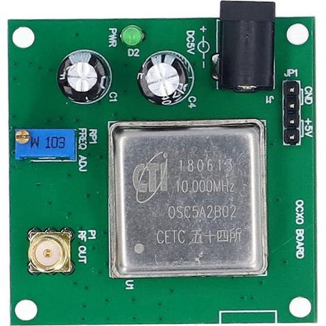 Oscillateur à cristal OCXO 10 MHz à température constante, module PCB, sortie sinusoïdale