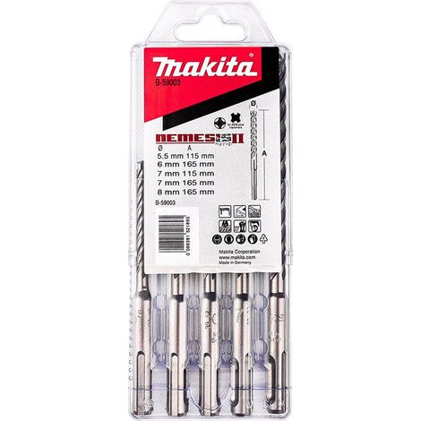 Juego de 5 brocas de carburo MAKITA B-59003 para mandril SDS-Plus (1/2)