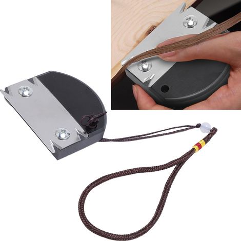 Coupe-Bordure Manuel Portable en Acier Inoxydable pour Bois - Ébénisterie & Rénovation - ABS+Lame Inox - 4 Angles V - Trimmage PVC/ABS/Métal - Modèle Ergonomique Compact - 71g (1/5)