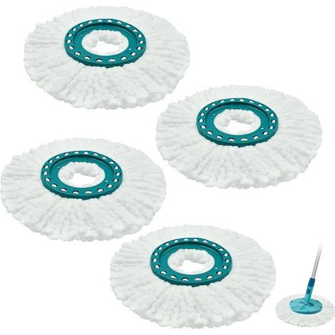 Adecuado para la fregona de disco Leifheit Clean Twist, cabezal de microfibra de repuesto