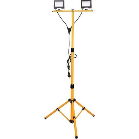 Trípode telescópico con 2 proyectores LED 20 W 6500 K 1,4 m (1/5)