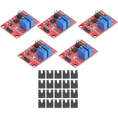 Lot de 5 modules générateurs d'ondes carrées NE555, fréquence et rapport cyclique réglables. (1/5)