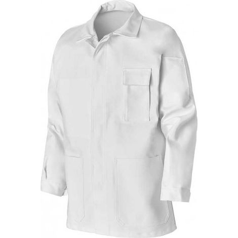Veste de travail multipoches MUZELLE DULAC New Pilote T54 Blanc 100% coton (1/2)
