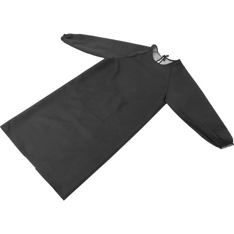 Tablier en Tissu Résistant à L'abrasion Unisexe à Manches Longues Imperméable avec Coupe Confortable et Poches Pratiques Couleur Aléatoire pour Ménage et Travail (1/5)