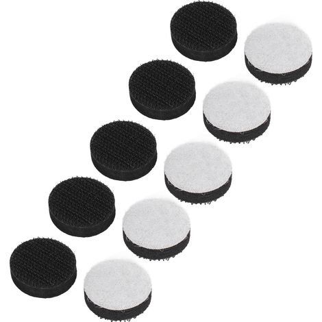 Packung mit 10 Schaumstoff-Polierpads (25 mm) mit Klettverschluss zum Schleifen, Polieren und Polieren. (1/5)