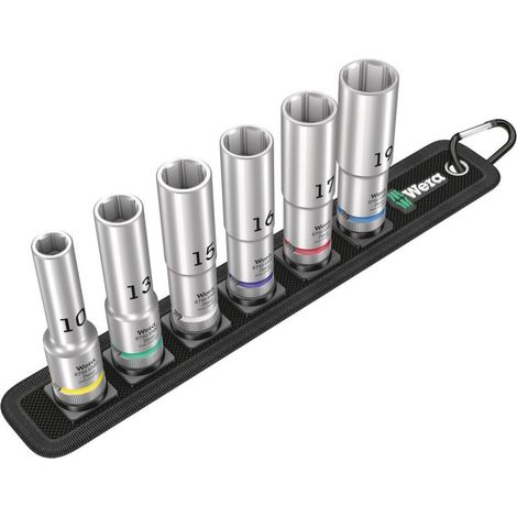 Wera Belt C Deep 1 Steckschlüsseleinsatz-Set 1/2" 6teilig 05004565001 (1/2)