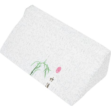 Seitliches Keilkissen für bettlägerige Patienten, waschbar, R-förmig, wendbar, 50 x 25 x 15 cm (1/5)