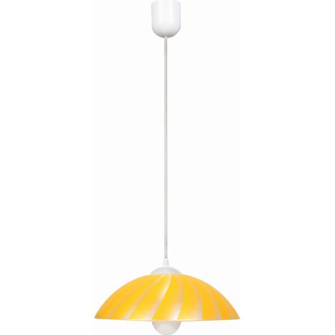 Lampada a sospensione Candellux Kamila Ø34 vetro giallo E27