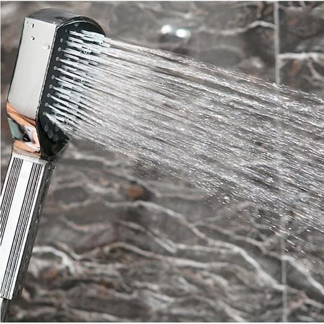 Shower head with exfoliating sponge, hair comb, massage function, multi-functional shower head with switch, lotus shower head (1/5)