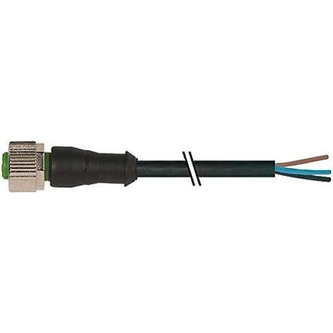 Conector Murrelektronik M12 negro con 4 pines