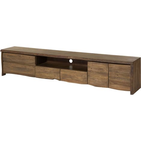 TV-Board Mango 260x45x50 braun geölt PURE MANGO 225Massivmoebel24 GmbH