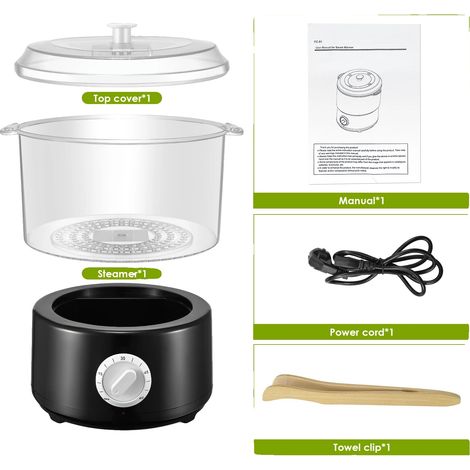 Chauffe-serviettes à vapeur, Chauffage rapide, Fonction de minuterie pratique, PRISE EU 220V (1/2)