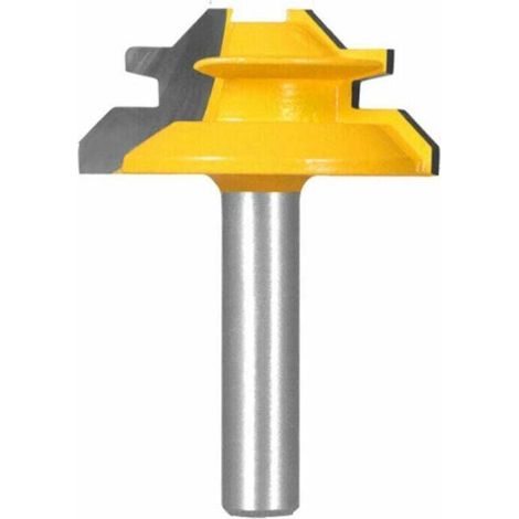 Menuiserie Fraises 45 Degré de Verrouillage Mitre Toupie 8 1-1/2 Pouce Queue En Bois Fraisage Outil Perceuse De Fraisage Pour Carbure