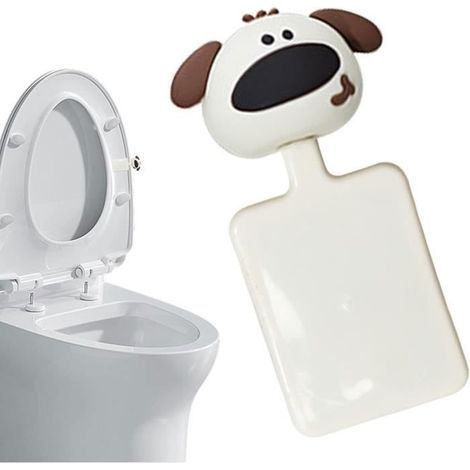 Cartoon animal design toilet seat lift handle, multifunctional for bathroom use.