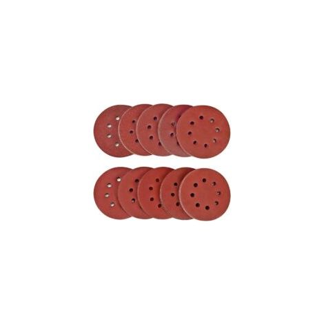 Serbia – Lot de 100 disques abrasifs 125mm – Assortiment grains 40/80/120/180/320/400/600/800/1500/2000 – Oxyde d'aluminium pour métal et bois (1/5)
