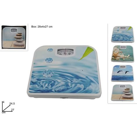 1 Pezzo Bilancia Pesapersona Meccanica Decoro Mare 4 Decori (1/2)