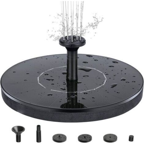 18cm Fontaine Solaire, Pompe à Eau Solaire Aucun Plantes Batterie ou Electricité pour Bassin / Piscine / Décoration de Jardin