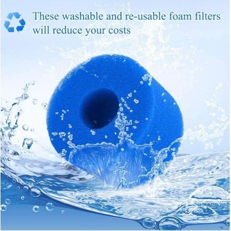 Filtre Spa Éponge - Intex - S1 - Réutilisable - Lavable - 2 pièces (1/4)