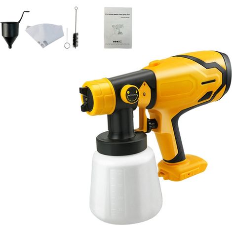 Pistolet à peinture électrique, 3 jets de peinture, réservoir haute capacité (1/5)