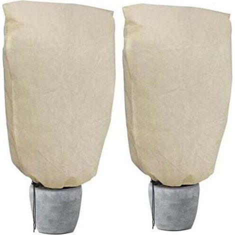 Pflanzenschutzabdeckung, sparsame Winterabdeckung mit großem Fassungsvermögen (2er-Pack) – 100 x 80 cm