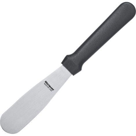 Westmark Paletta da pasticcere professionale, Dritta, Flessibile, Dimensioni lama: 3 x 10,5 cm, Lunghezza: 22,5 cm, Acciaio inox/Plastica, Master Line, Nero/Argento, 31182270 (1/5)