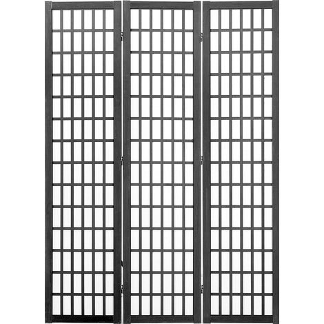 Paravent Japonais 3 Panneaux en Bois, Séparateur de Pièce Pliable, Écran d'Intimité Portable pour Salon, Bureau, Restaurant et Chambre. (1/5)