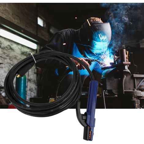 300-A-Elektrodenhalter mit Schweißelektrodenklemme und 25 mm² 4 m Kabel für MMA-Schweißgeräte (1/5)
