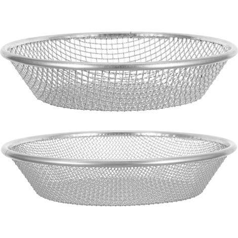 Lot de 2 Tamis à Compost en Acier Galvanisé 30 Cm Mailles Métalliques 3 Mm et 6 Mm, Tamis à Terreau Multi-usages pour Jardinage, Compost, Sable et Rempotage (1/5)