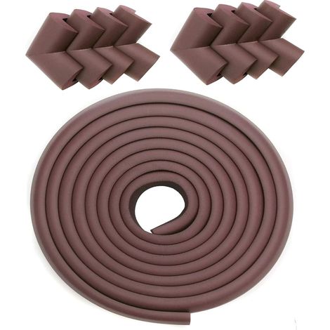 Protector De Bordes L Forma - 5 M + 8 Protectores De Esquinas - Protección Anticolisión Para Muebles - 1 Unidad (1/5)