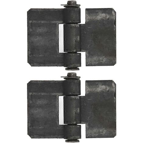 25-26 2 pièces Charnières de porte à paumelle 106 x 75 x 5 mm, roulement à souder, pour remorque (1/4)