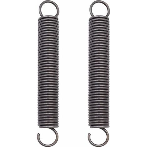 2 Pieces Extended Compressed Steel Extension Spring with Double Hook - Dimensions: 2x18x150mm  MUMU