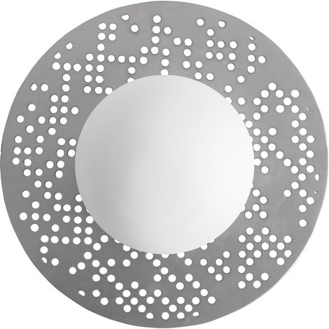 Applique murale jacquard en acier argenté - argenté (1/4)