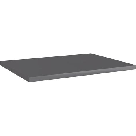 Maison Exclusive - Ripiani per Libreria 4pz Grigio Lucido 40x30x1,5cm Multistrato (1/5)