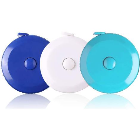 Lot de 3 mètres ruban pour le corps et la couture, mètre ruban rétractable et flexible de 150 cm, petite règle de poche pour la couture et le secteur médical (1/5)
