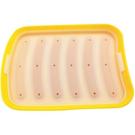 1 Moule à saucisses, Silicone alimentaire, Antiadhésif, 6 cavités, Pour hot-dogs et cuisine maison (1/4)