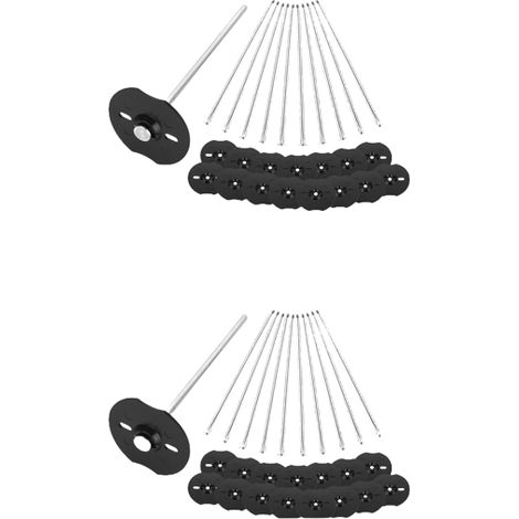 20 attaches spirales en acier inoxydable pour mobilier d'extérieur, tapis, tentes, bâches imperméables, matelas de caravane (1/5)