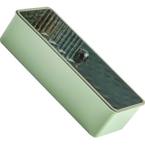 Boîte de rangement pour baguettes égouttoir, anti-poussière, multicouche, verte, pour la cuisine. (1/5)