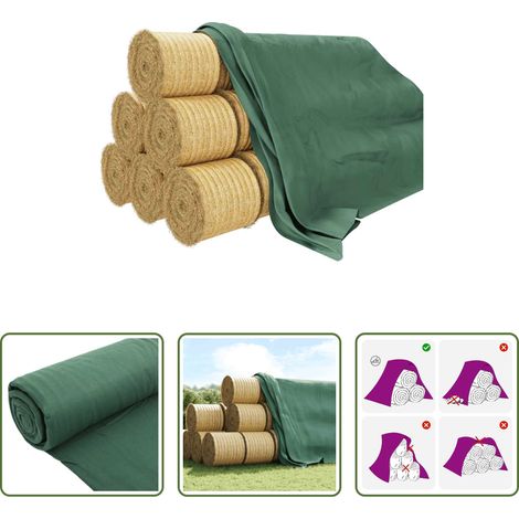 vidaXL Bâche anti-moisissure - Bâche à foin 9,8x6 m 140 g/m² polypropylène (1/5)