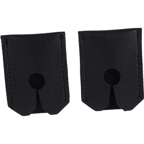 2 rasoirs de sécurité, protège-lame, étui de protection pour manche, étui pour tête de rasoir, étui de voyage en cuir synthétique. (1/5)