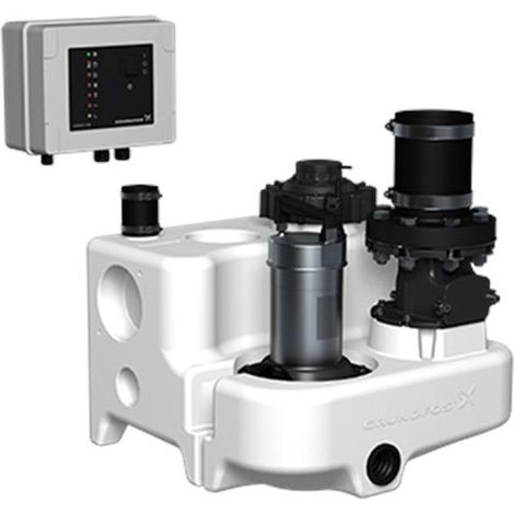 Grundfos Stazione di sollevamento acque nere Multilift MSS.11.1.2 1x230V 1,1kW Schuko 4.1 m 5.5 l/s, 97901037