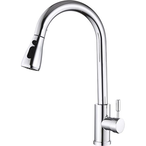 Rubinetto Monocomando Fontastock Cromo Acciaio inossidabile Ceramica Forma a C
