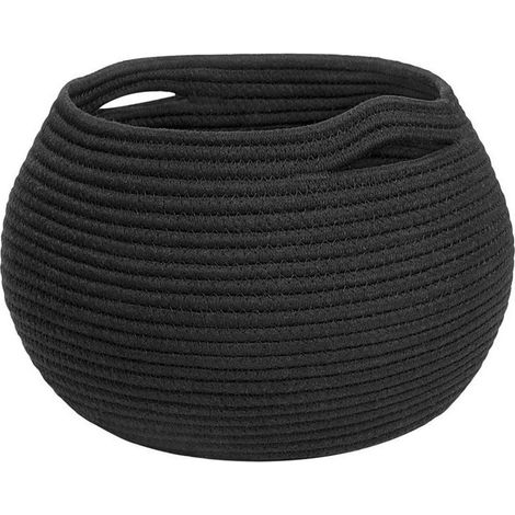 Panier de rangement, panier à linge, panier rond, panier tressé pour étagère, rangement papier toilette, jouets, panier de rangement, 25 x 21 cm (1/5)