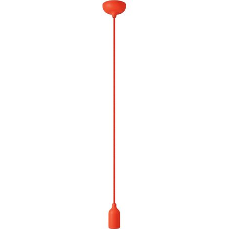 creative cables - Lampe suspendue en silicone coloré avec câble textile (1/4)