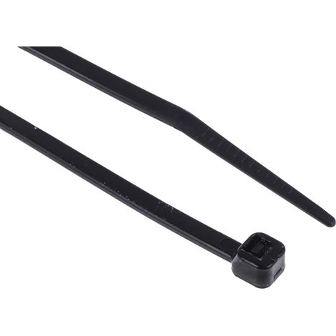 Serre-câble RS PRO Noir en Nylon 66, 203mm x 3,6 mm ( Prix pour Sachet de 100 ) (1/4)