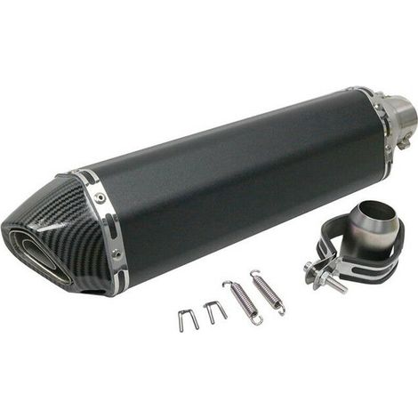 38-51mm 47cm En Acier Inoxydable Universel Échappement De Moto Échappement Modifié Moufle D'échappement Fit pour La Plupart Des Styles De Moto 1 - 1
