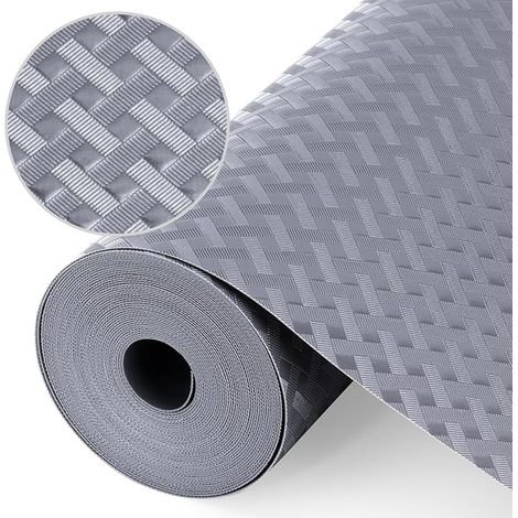 Drawer Bottom Mat, Non Stick Non Slip Drawer Mat, Fridge Mat Can Be Cut to Size for Kitchen Cupboard Drawer Protector (Grey/30cm x 300cm) (1/5)